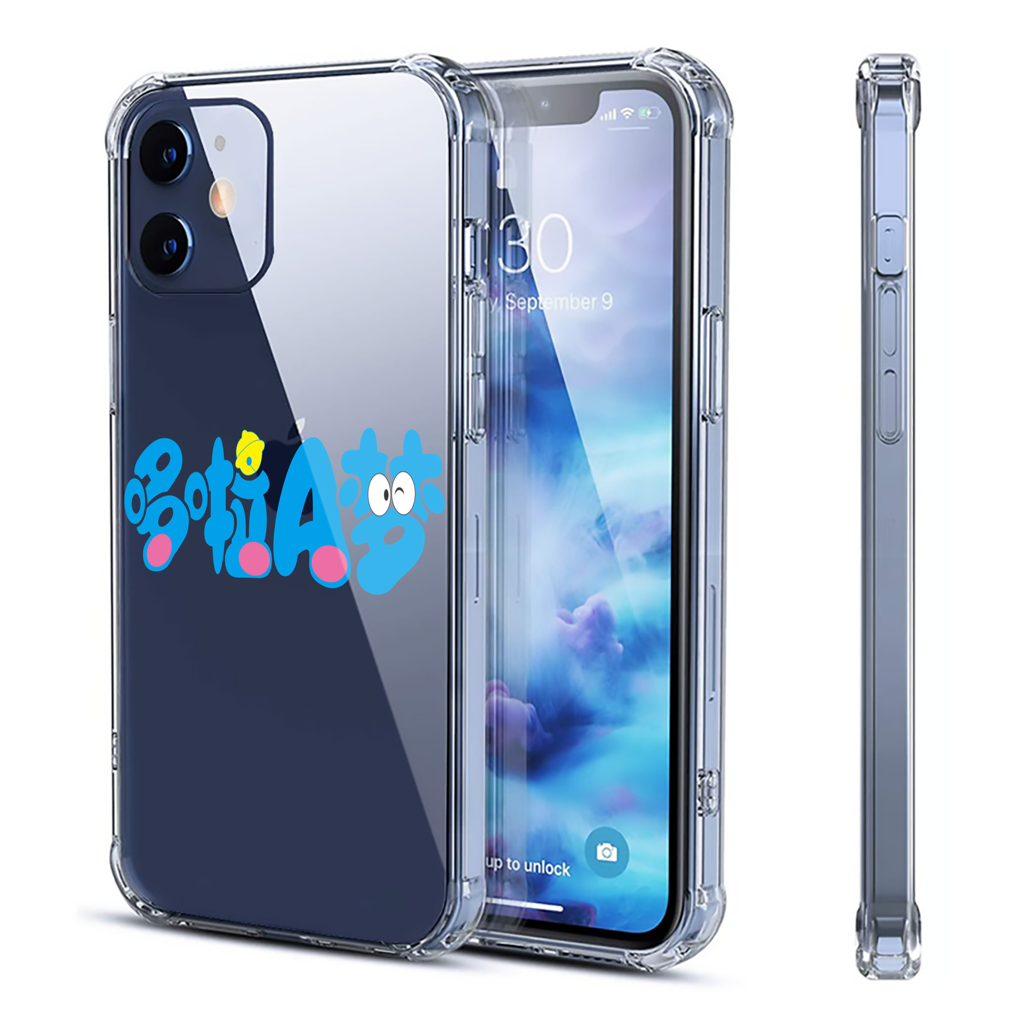 （画像用） ドラえもん Doraemon 【iPhone 12シリーズ対応】透明スマホケース（クリアソフトケース）